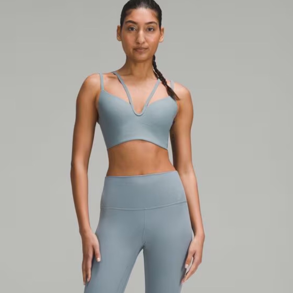 NWT lululemon Align Ribbed HR Legging 25" Belgian Blue - Picture 8 of 8